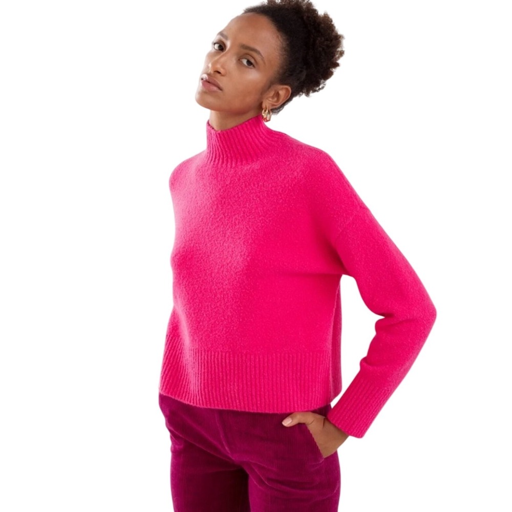 LOS ANGELES ATELIER & Other Stories Pink Yak Wool Blend Sweater XS Fuzzy